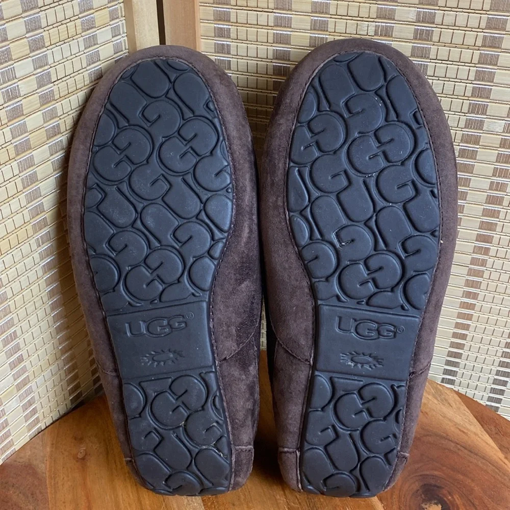 Ugg Men’s Ascot Moc Toe Slippers Size 9 - Picture 6 of 8